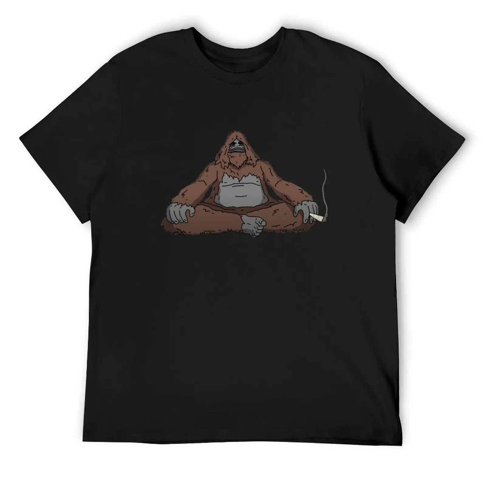 Фото Футболка Sassy the Sasquatch, рубашки с рисунком, корейские модные белые мужские футболки для мальчиков, высокое качество №1