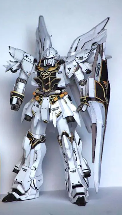 

Белая модель 3D Gundam UC-MSN-06S Sinanju