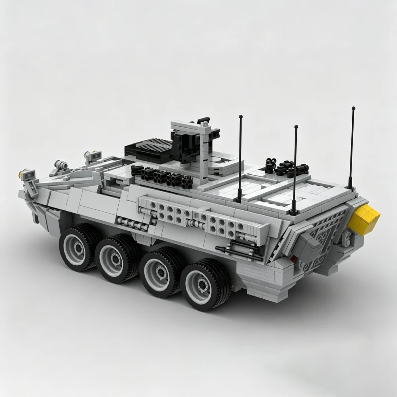 Фото 1702 детали MOC: Сборная модель боевой техники M1131 (огневая поддержка) для самостоятельной сборки, развивающая творческая игрушка для детей, рождественский подарок №3