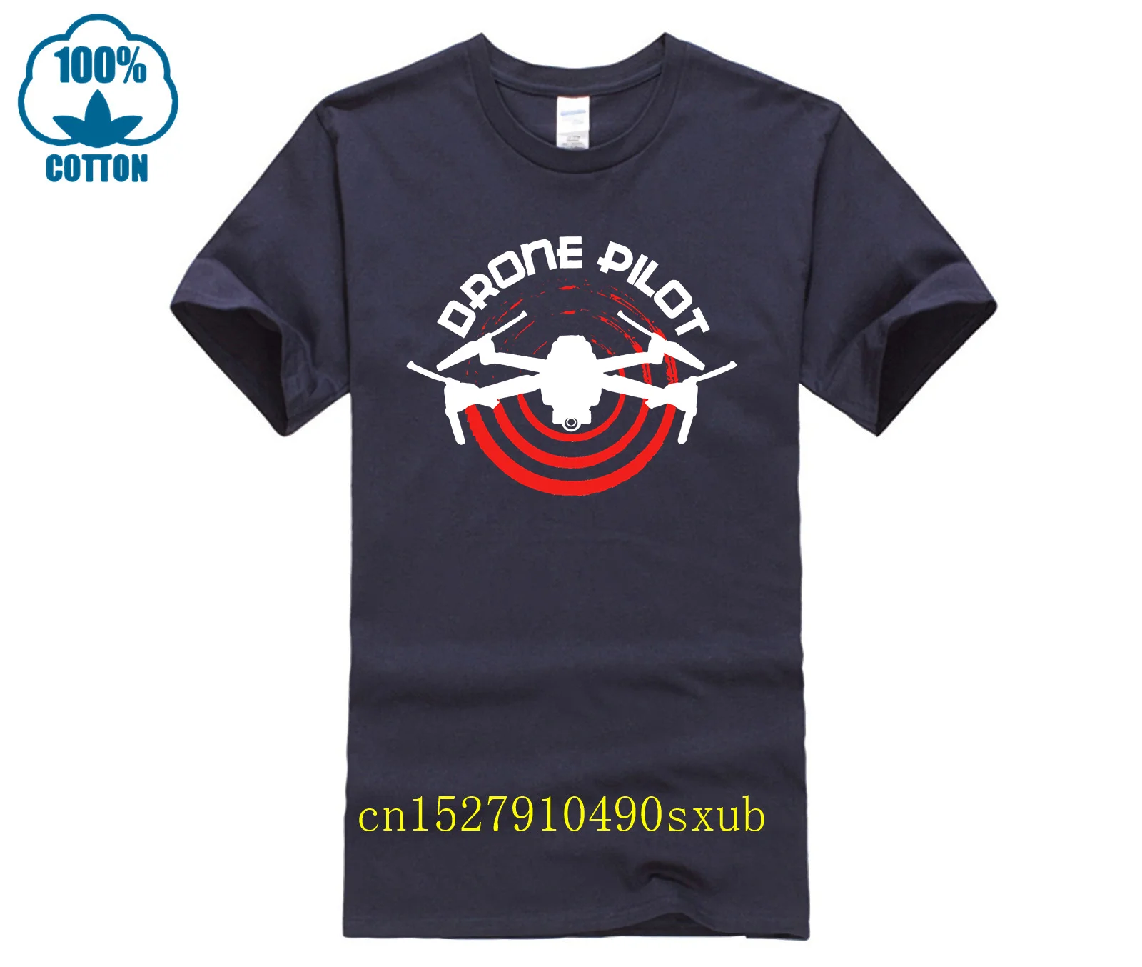Dji Professional Pilot Drone Red Logo Классическая новейшая черная популярная бейсбольная футболка мужская (art.: 3920cd25813df) - 3920cd25813df