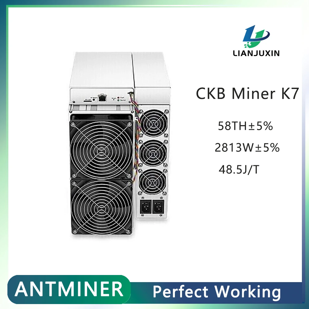 Bitmain K7 CKB монета Майнер 58TH/S 3080 Вт источник питания машина для криптовалюминирования Asic Майнер