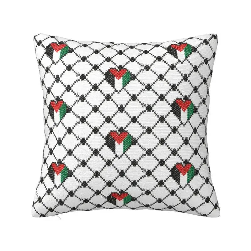 

Современный чехол для подушки с изображением флага и сердца для дивана, Бархатная подушка с вышивкой