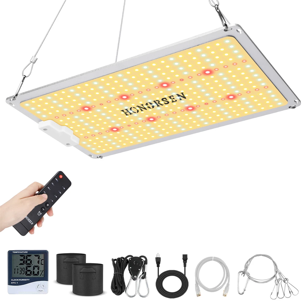Full Spectrum 3x3ft Coverage Remote Control Dimmable Grow Lamps For Hydroponics Veg And Flower
