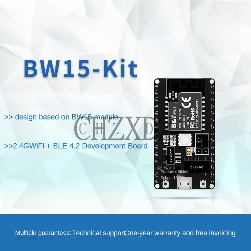 

100% Original Wi-Fi + Bluetooth 4.2 Low Energy Module BW15 Development Board RTL8720CFBuilt-in ChipBW15-Kit