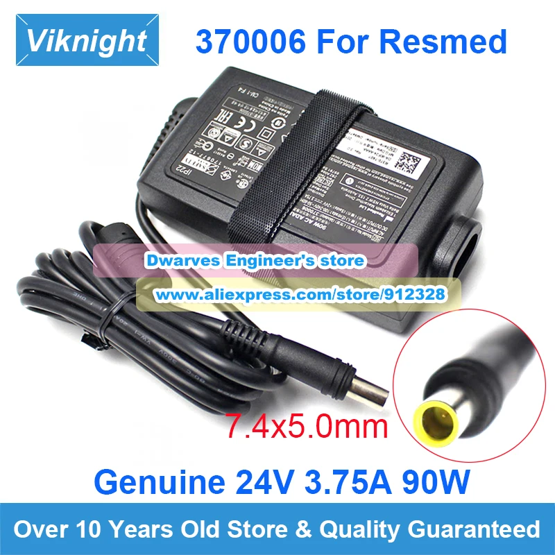 Оптовая продажа оригинальной 370006 370001 370002 Адаптер 24 В 3 75 А 90 Вт R370-7407 для ResMed AIR CURVE