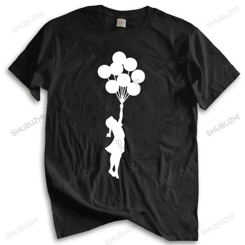 

Cotton Tshirt Men Crew Neck Tops Men's Banksy Flower Thrower Urban Art T shirt Fashion Unisex Teeshirt Euro Size