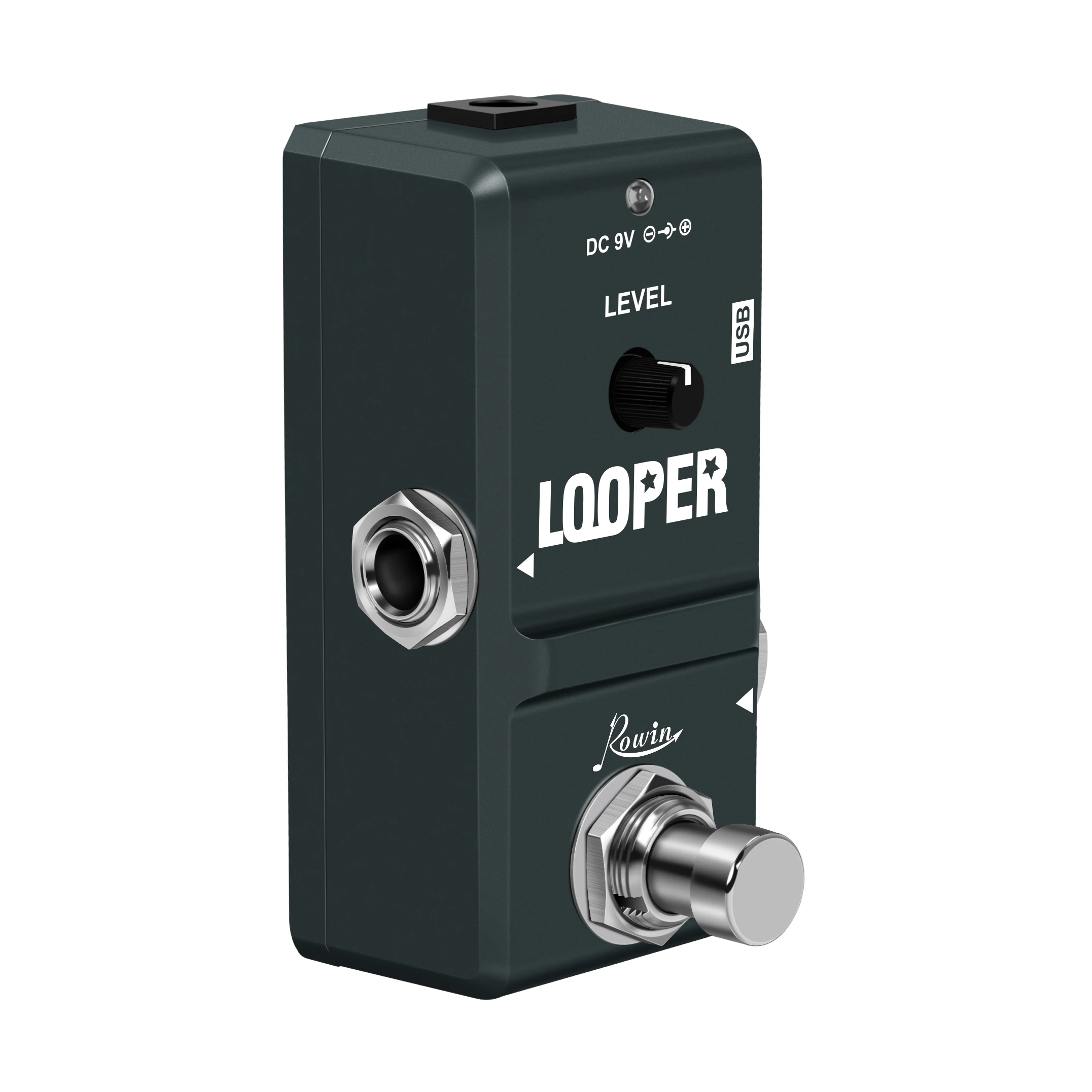 Rowin LN-332 48K Looper Electric Guitar Effect Loop Pedal 10 Minutes of Looping Unlimited Overdubs USB Port True Bypass