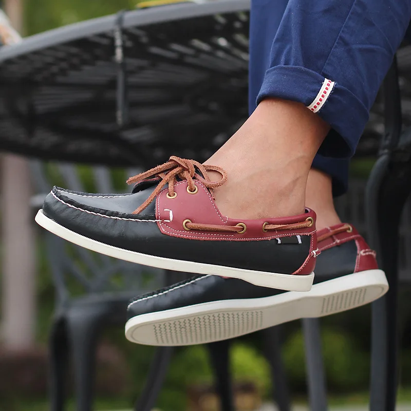 

Men's Shoes 2022 Spring New Leather Korean Casual Business Shoes Comfortable Soft Bottom Large Size Flat Shoes 38-45