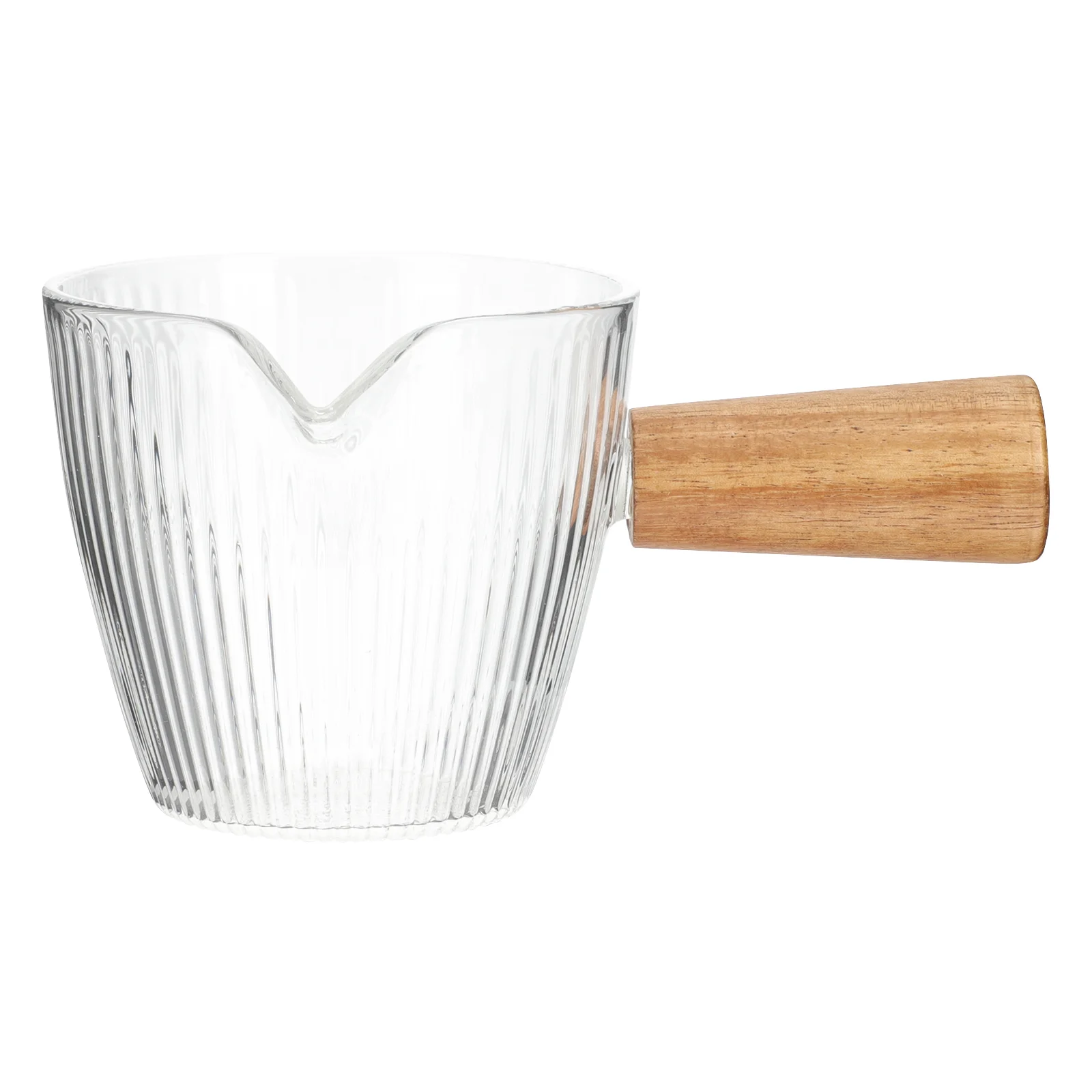 

Pitcher Creamer Measuring Jug Tea Cream Cup Espresso Deep Pot Fryer Mug Sauce Pourer Coffee Triple Syrup Spout Transparent Mini