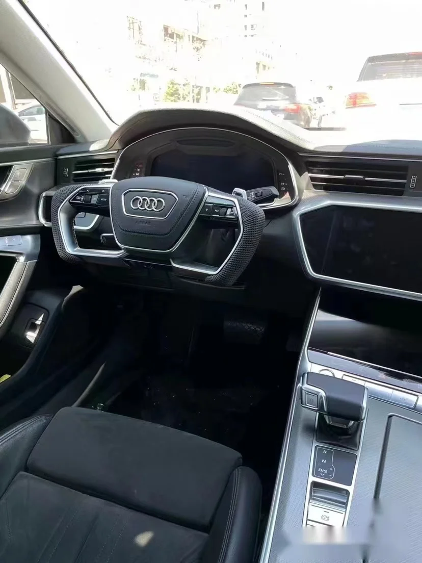 

For Audi all series YOKE steering wheel modified aircraft disk shift paddle A4 A5 A6 A8 Q5 Q7 Q8 steering wheel