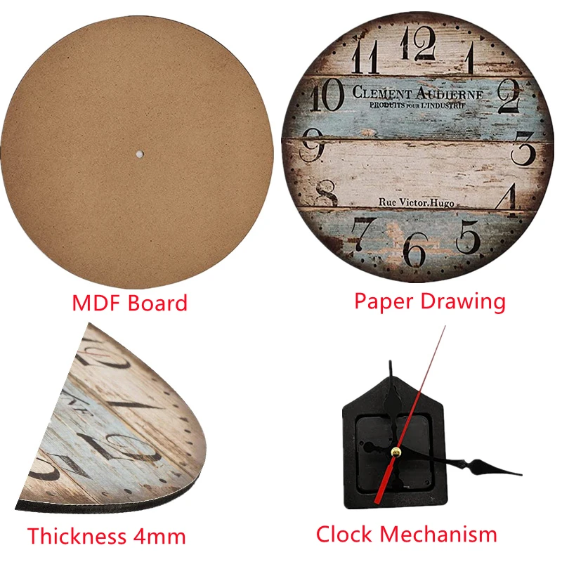 Настенные часы с римскими цифрами ВИНТАЖНЫЕ КВАРЦЕВЫЕ украшения для гостиной