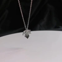 new simple fashion maple leaf necklace leaf pendant clavicle chain for women girl party jewelry gift
