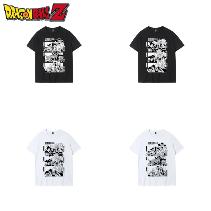 

Dragon Ball anime joint T-shirt Buou Vegeta Sun Wukong Super Saiyan cotton short-sleeved summer gift for men and women couples