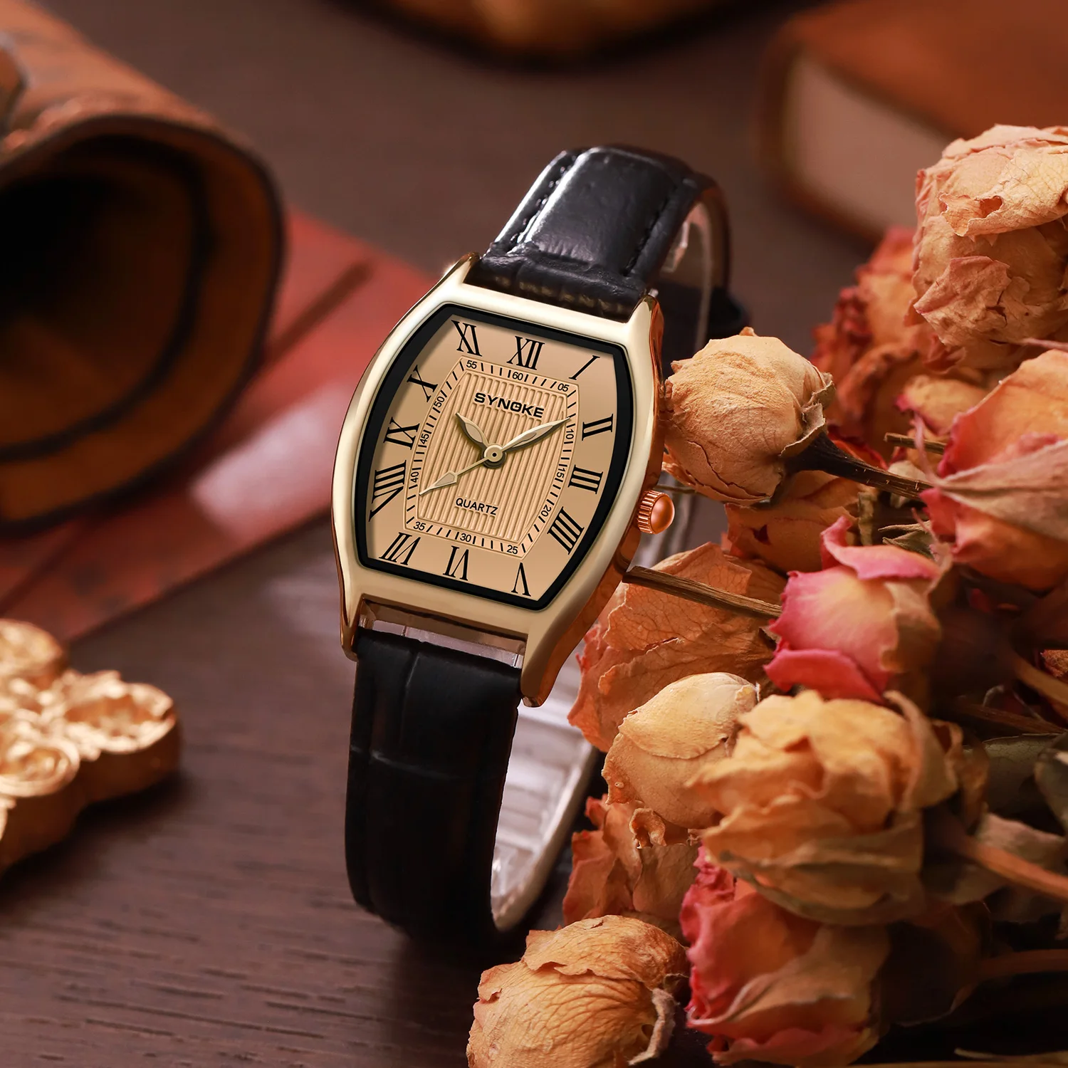

SYNOKE Women Watch Simple Retro Quartz Watch Casual Ladies Clock Classic Watches Female Elegant Wristwatch Relogio Feminino