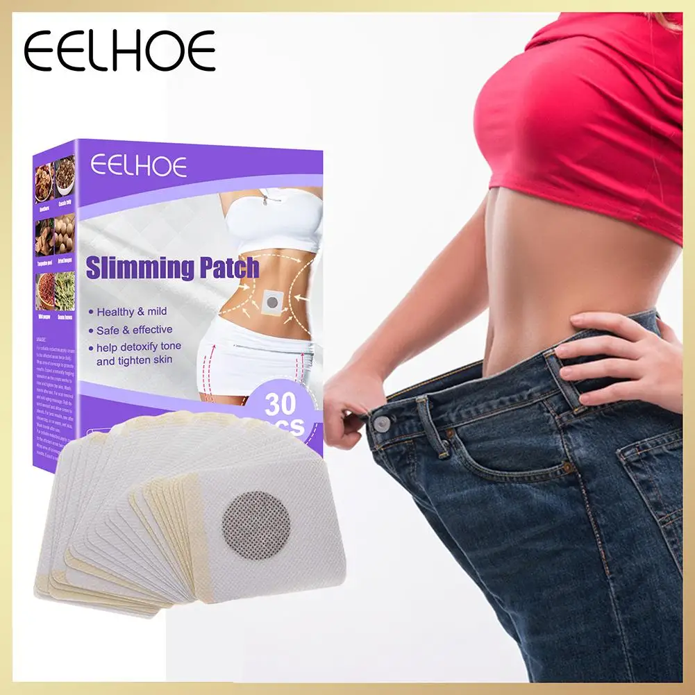 

30pcs Natural Safe Slimming Navel Sticker Effective Weight Lose Patch Quick Belly Fat Burning Plaster for Men Women