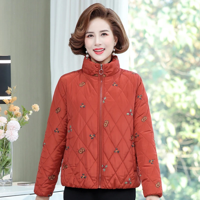 Mother's winter coat thickened cotton coat middle-aged 2022 new jacket middle-aged and elderly winter cotton coat women's short