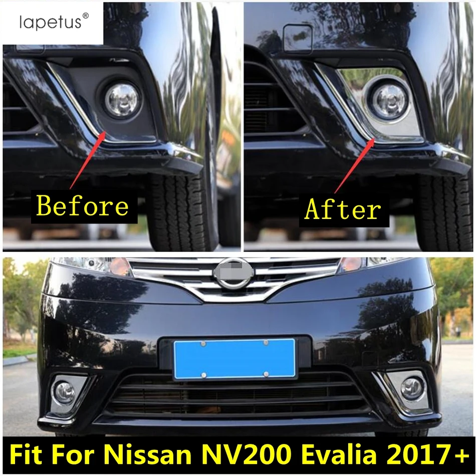 Аксессуары для Nissan NV200 Evalia 2017-2019 ABS хромированные передние противотуманные фары