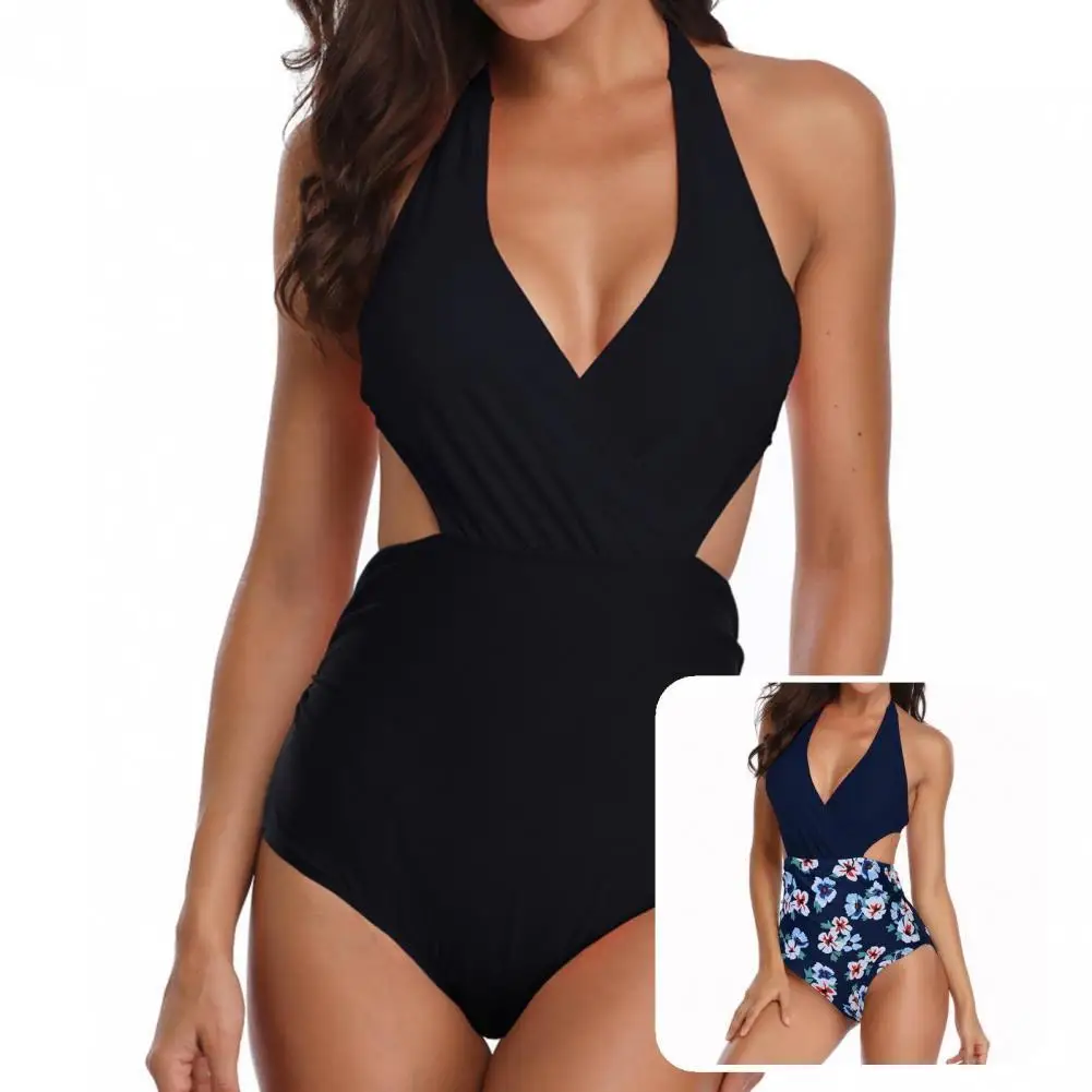 

Великолепный женский купальник с лямкой на шее, милый облегающий летний Монокини, женский купальник, монокини