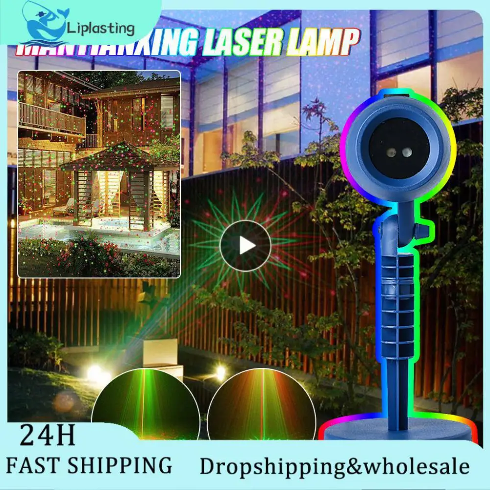

Mantianxing Laser Lamp 1 Pcs Atmosphere Projector Christmas Lawn Lamp Outdoor Usb Pattern Projection Outdoor Projection Lamp