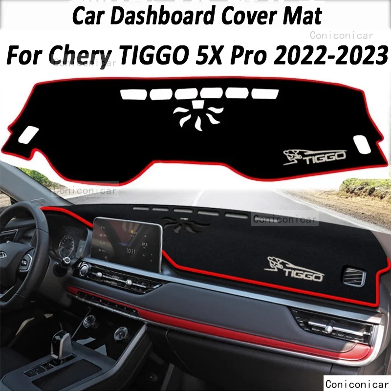 

For Chery TIGGO 5X Pro 2022 2023 Accessories Car Dashboard Cover Mat Artificial leather Sun Shade Pad Instrument Panel Carpet