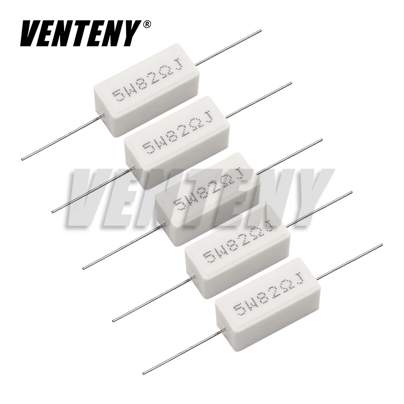 10 шт. 5 Вт 5% цементный резистор сопротивление мощности 0 1 ~ К 1R 5R 10R 100R 22 33 2 8 15 20 25 30 100