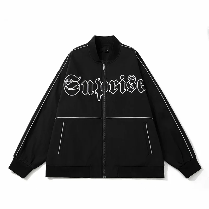 Осенне-зимняя верхняя одежда куртка на молнии для мужчин и женщин модная уличная