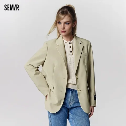 Куртка Semir 2024, Женский костюм средней длины, модный осенний повседневный костюм, новый стиль, пальто