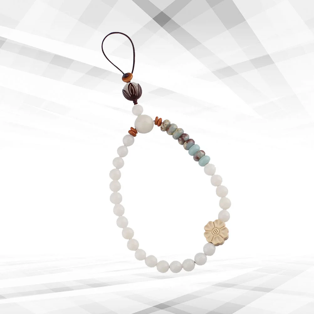 

1pc Lanyard Unique Fashion Creative Stylish Mobile Straps Jade Bodhi Mobile Lanyard Chinese Style Wrist