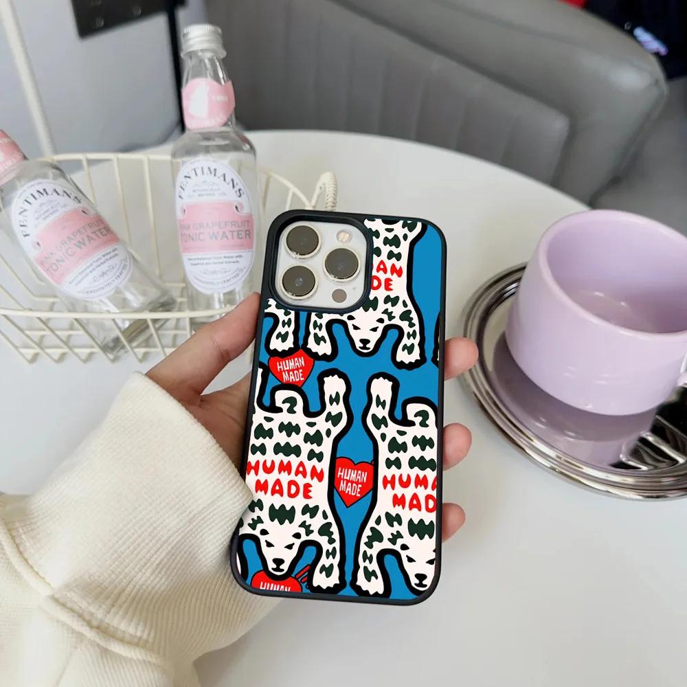 H-Human M-Made чехол для телефона Nigo IPhone 11 12 13 14 15 16 Plus Pro Max зеркальный акриловый из