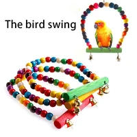 parrot toy bird accessories bird cage accessories colorful swing bird toy parrot stand bird supplies pet items
