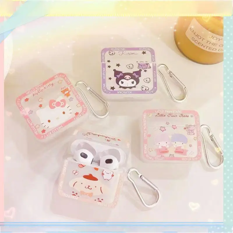 

Sanrios My Melody Cinnamoroll Kuromi Cartoon Kawaii Cute Apply To Airpods1/2/3 Pro iPhone Bluetooth Wireless Headset Case Gift