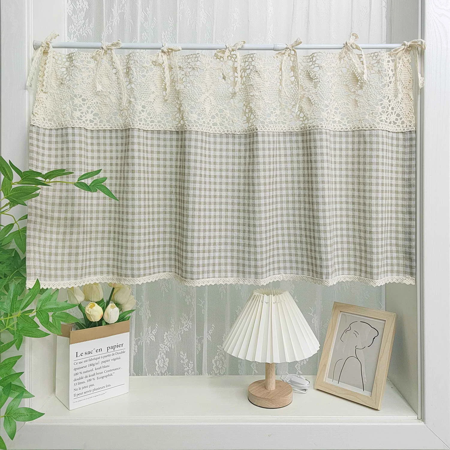 

Ретро занавеска WPKIRA, полиэстер