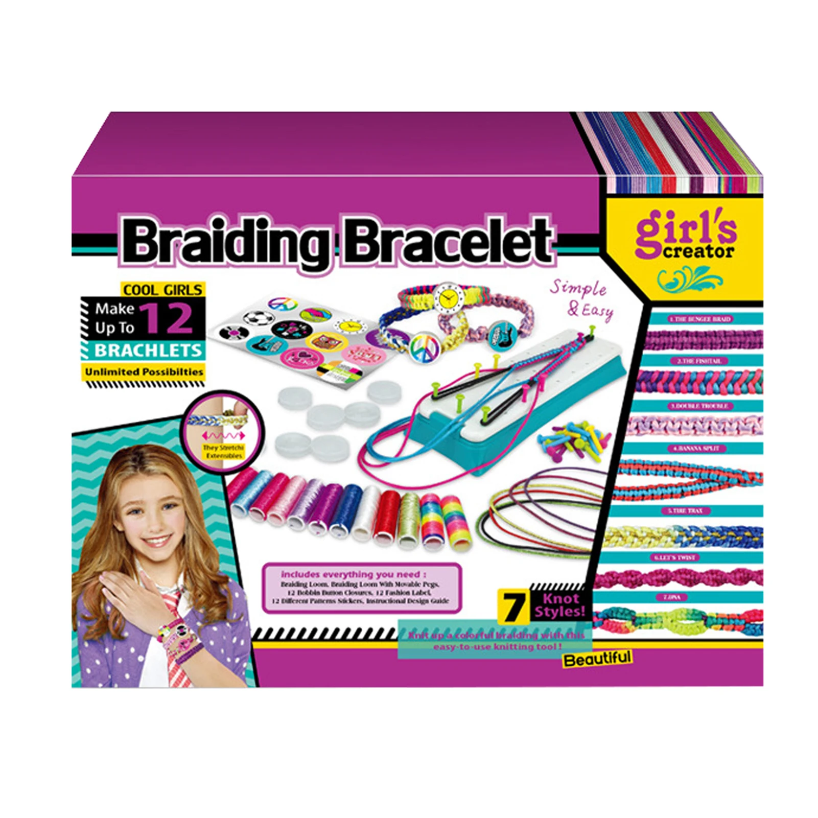

Набор для изготовления браслетов, причудливый изготовитель браслетов дружбы для девочек, Наборы для творчества для детей в возрасте от 6 до ...