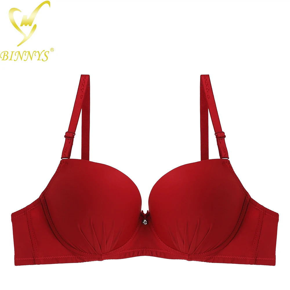 BINNYS B Cup Bra for Women Underwear Latest Girls Simple Style Teenager Ladies Super Quality Push Up Underwire Bra