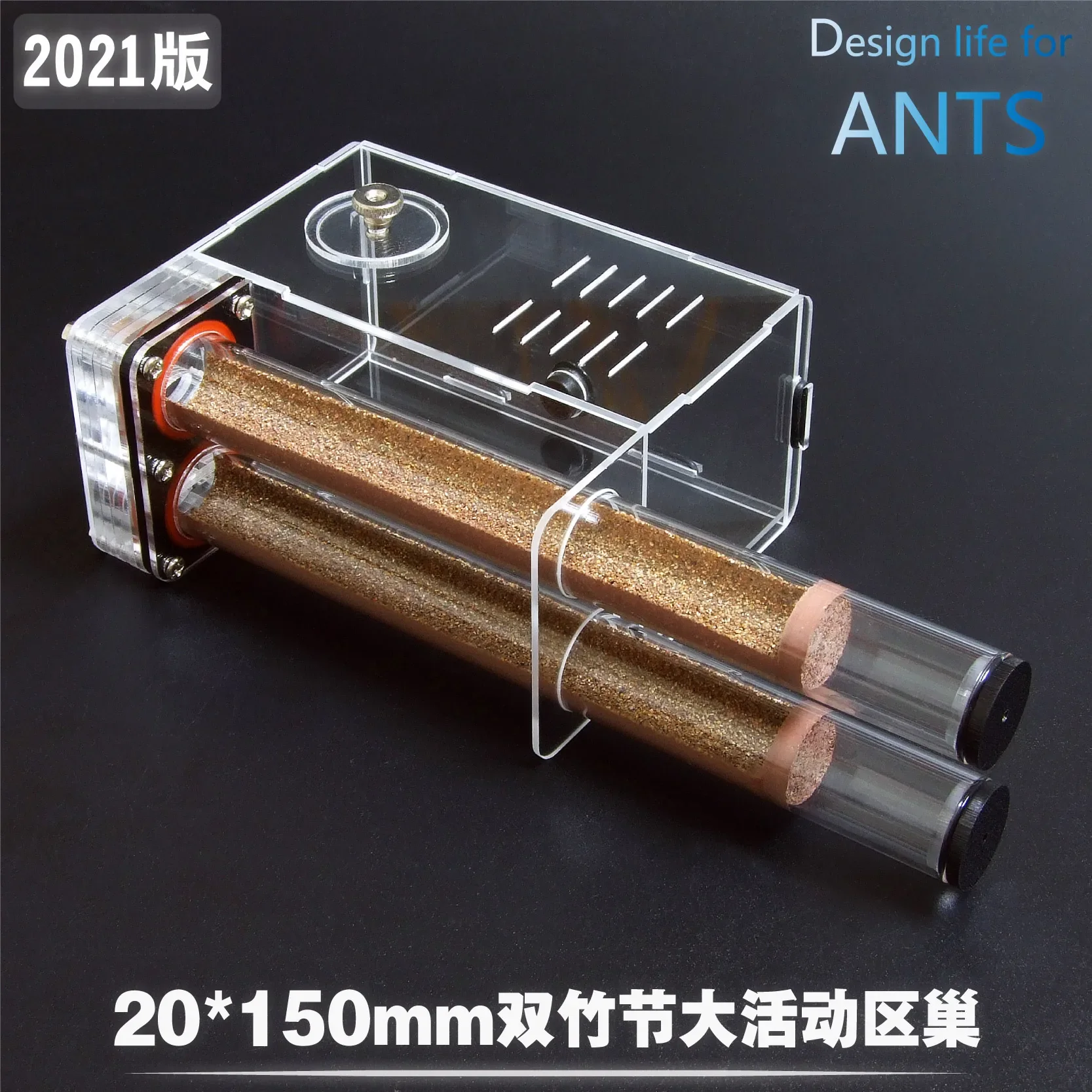 Фото Pet ants / two 20 x 150mm large activity area bamboo nest / workshop villa professional ackley nest №1