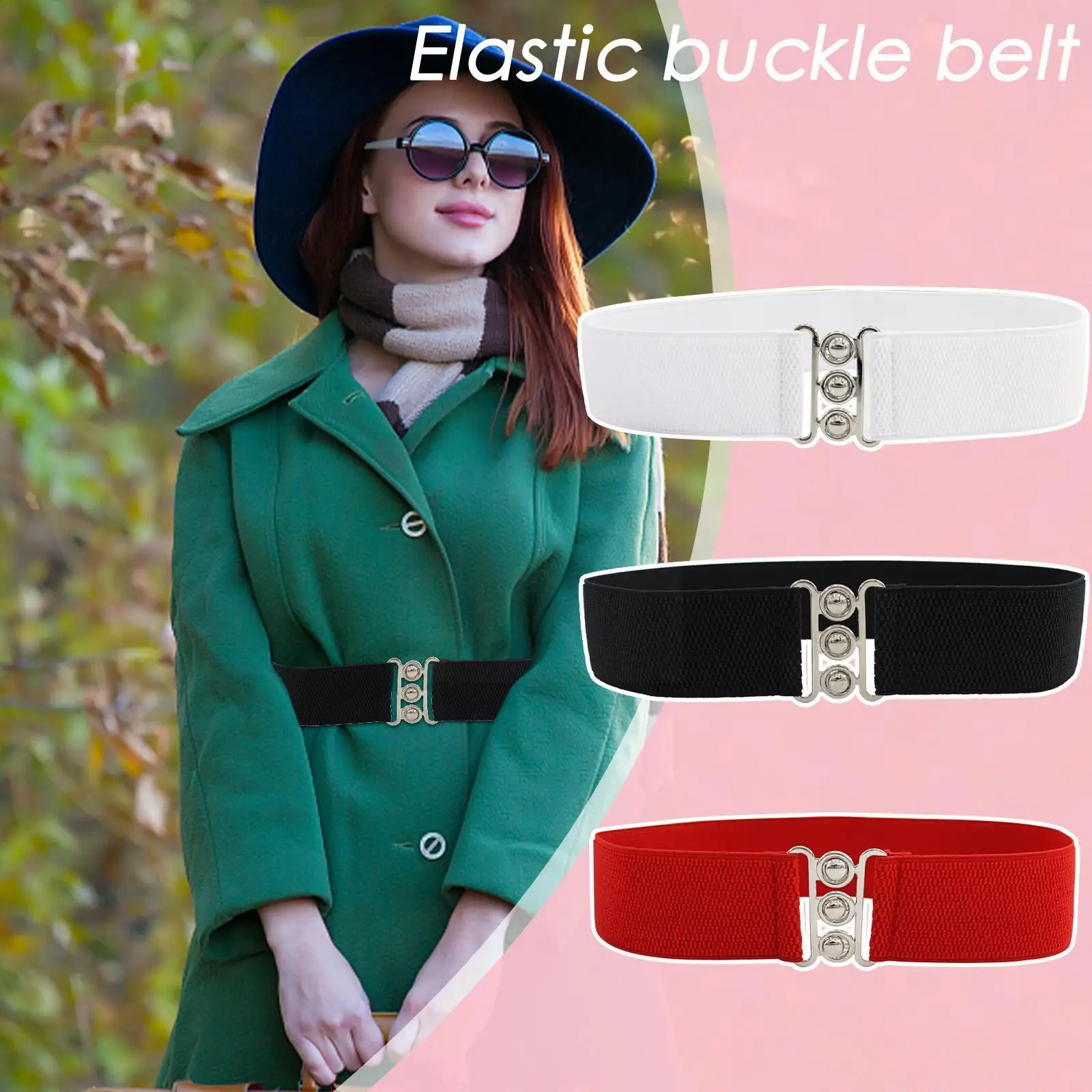 

Wide Belt For Women Elastic Dress Decorative Waistband Color Corset Belts Ladies Black Elegant Cinturones Para Mujer 2022 M2H6