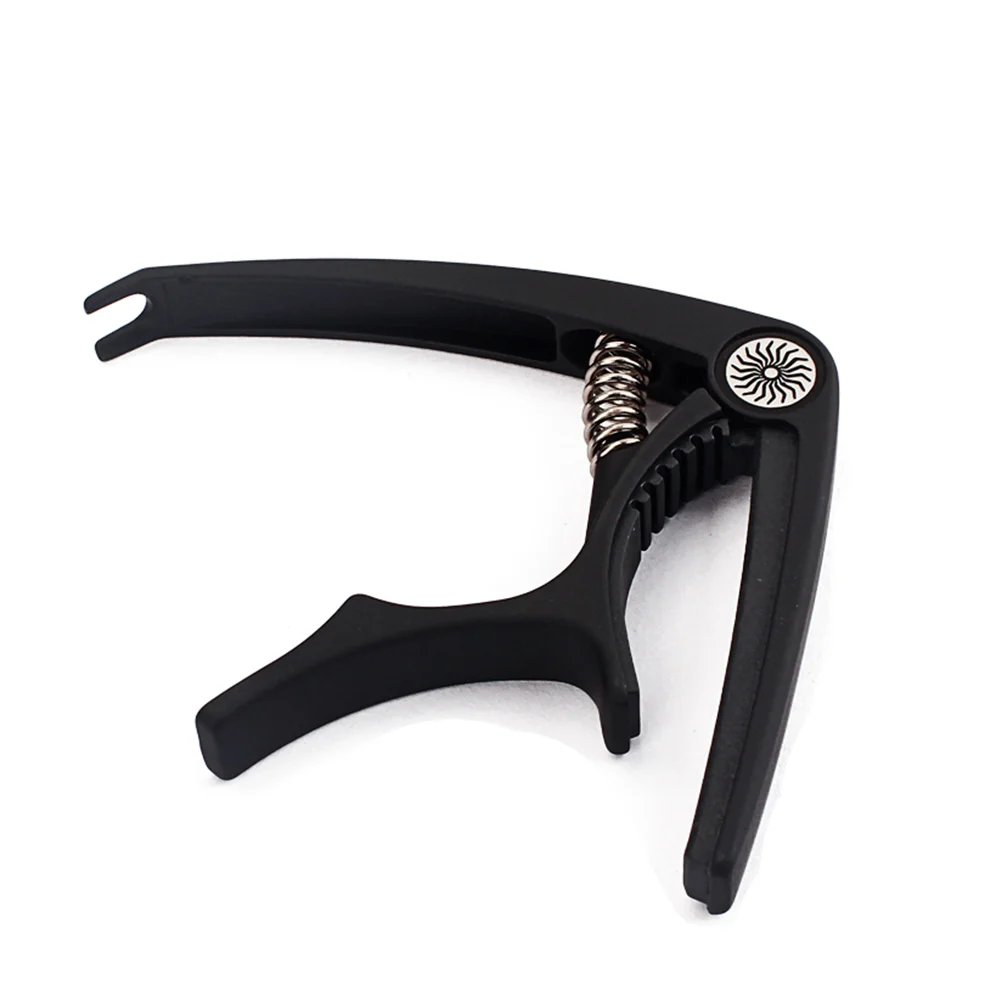 

Guitar Capo Tune Clamp Key Trigger Capo Clip-on Tuner for Acoustic Electric Guitar/ Ukulele/ Banjo/ Mandolin (Gun-black)
