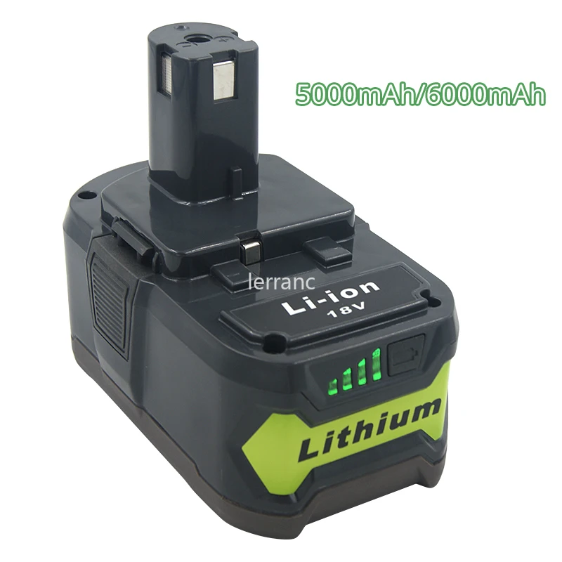 Сменный перезаряжаемый литий-ионный аккумулятор Ryobi One + 18 в Ач/6 0 Ач P108 RB18L50 RB18L40