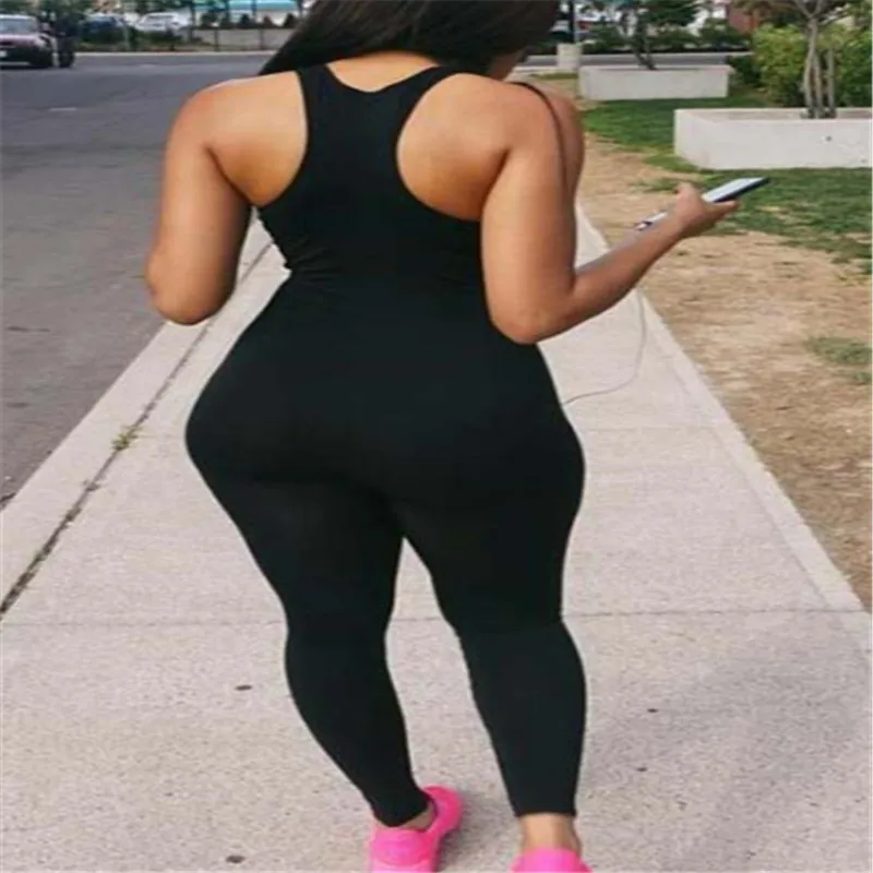 

Women's One Piece Sport Clothing Backless Sport Suit Elastic Running Tight Dance Sportswear Sleeveless Gym Yoga Clothing Set