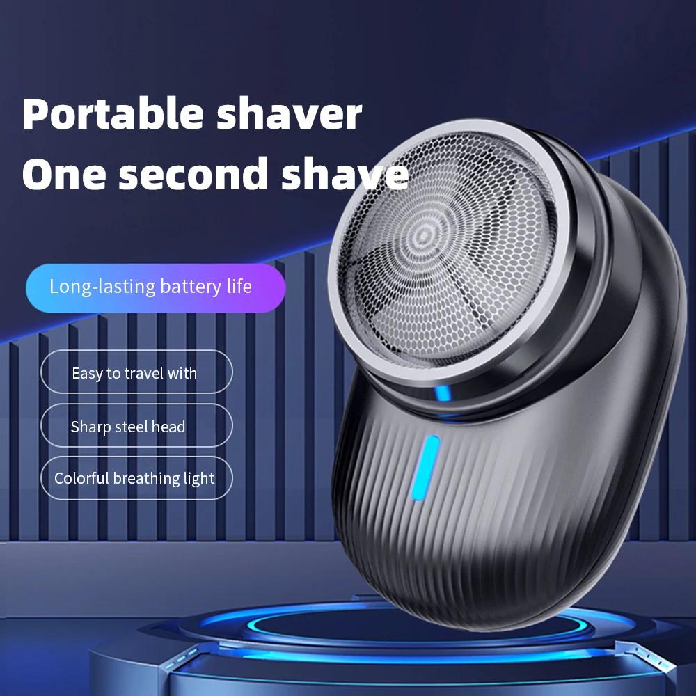 

Mini Electric Shaver For Men Pocket Size Washable Rechargeable Portable Travel Painless Cordless Trimmer Knive Face Beard Razor