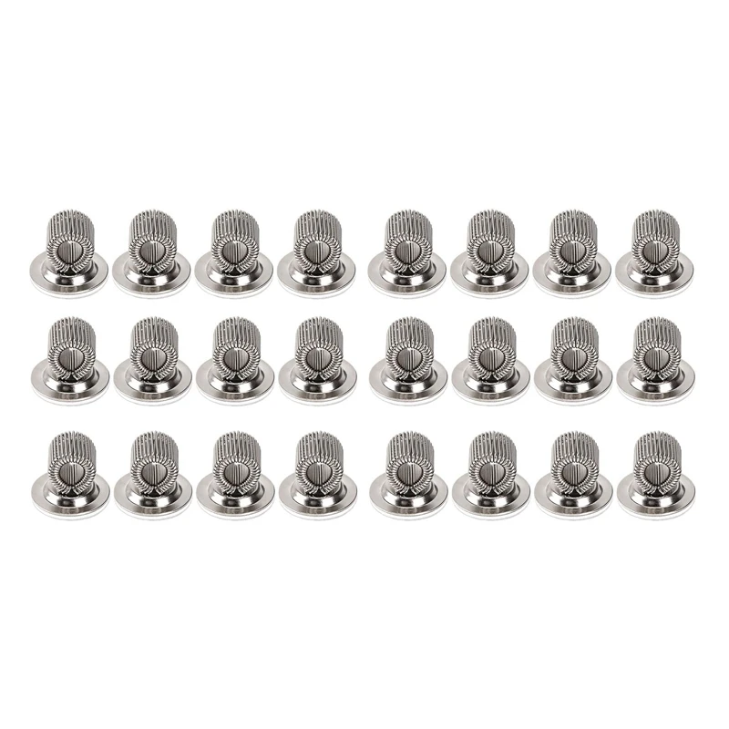 

24 PCS Stainless Steel Pen Pencil Holder Clips With Adjustable Spring Loop Self Adhesive Pen Clip Holder