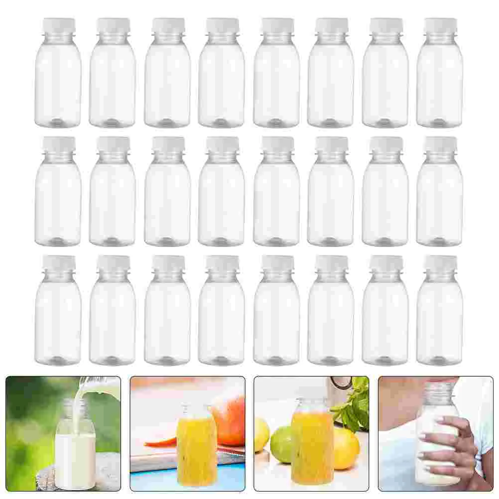 

Bottlesbottledrink Clearempty Containersreusable Container Beverage Water Caps Jar Smoothie Yogurt Tea Lids Juicing Out Take