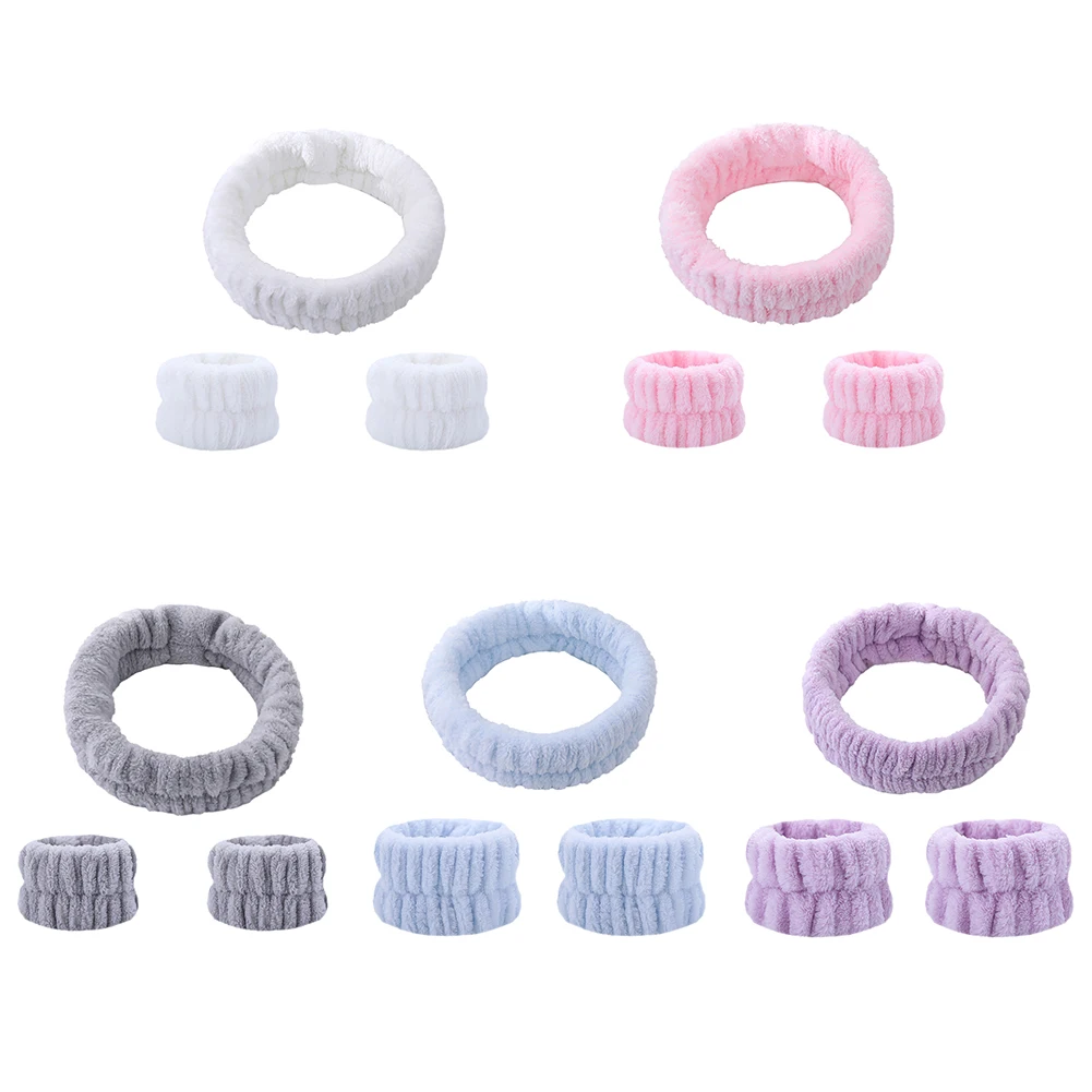 

3 шт., повязка на голову для мытья лица