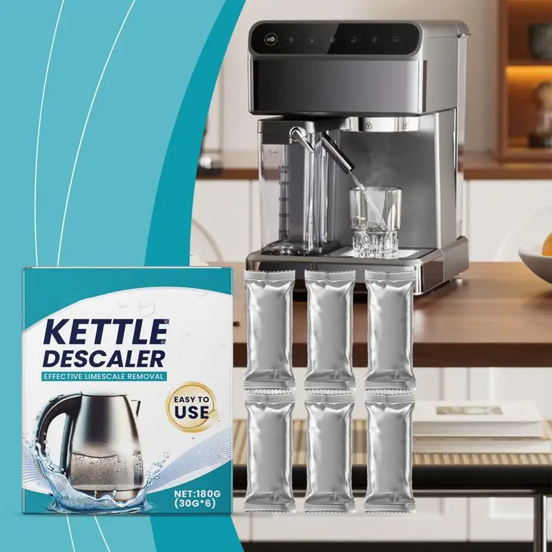 6-упаковок чистящей пудры для удаления минеральных конструкций