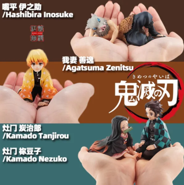 

New Mini Anime Figure Demon Slayer Tanjirou Nezuko Agatsuma Zenitsu PVC Action Figurine Model Toys Kids Gift