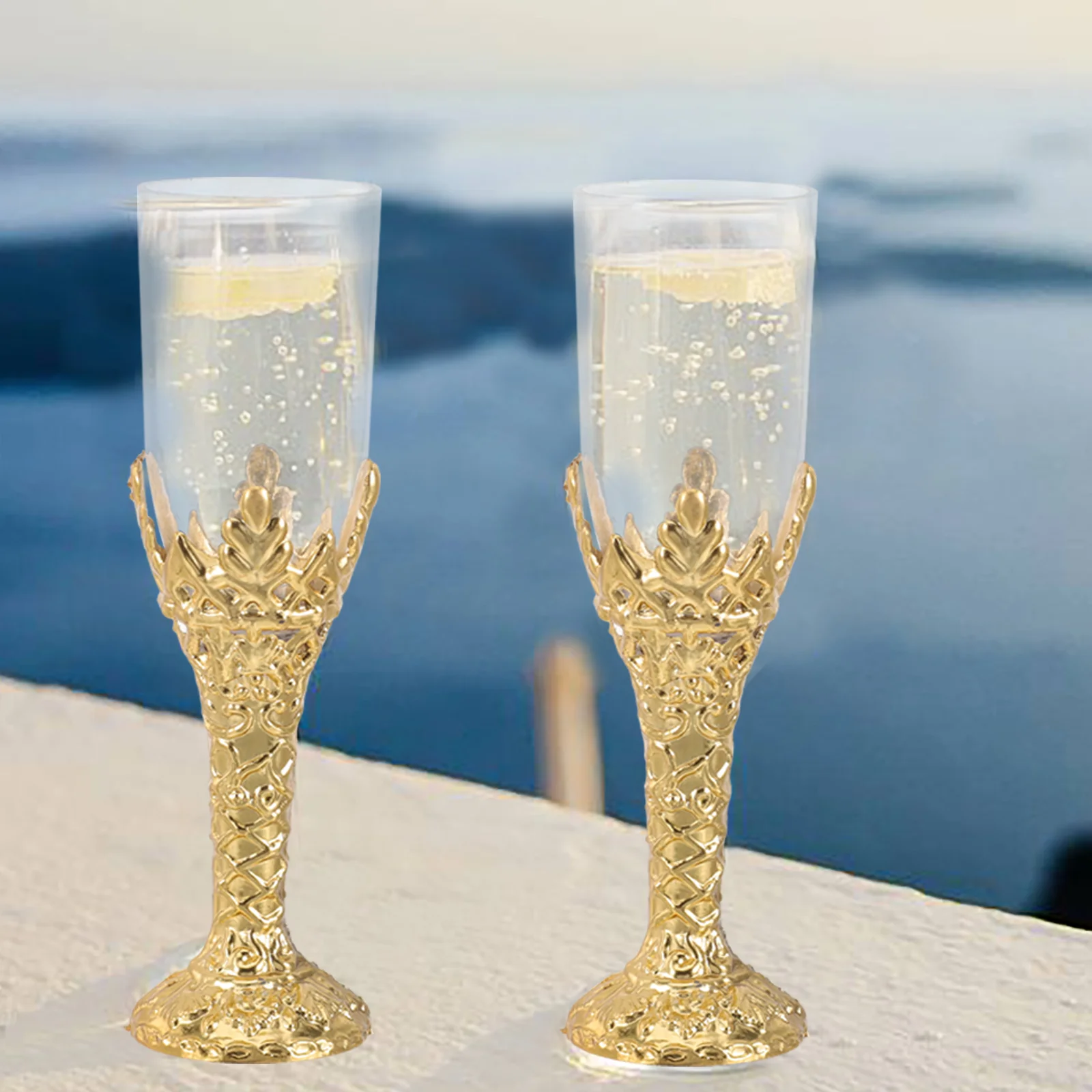 12 шт. принадлежности для Библии и церкви стеклянные украшения вечеринки (золото)