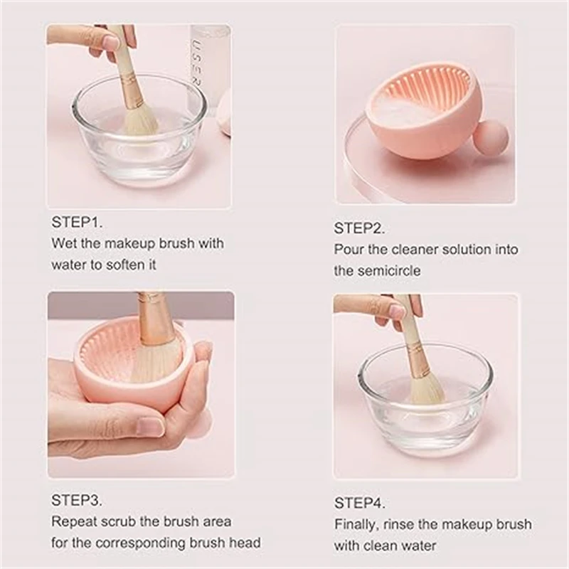 Коврик для чистки кистей макияжа мягкий силиконовый скребок удаления сушильный