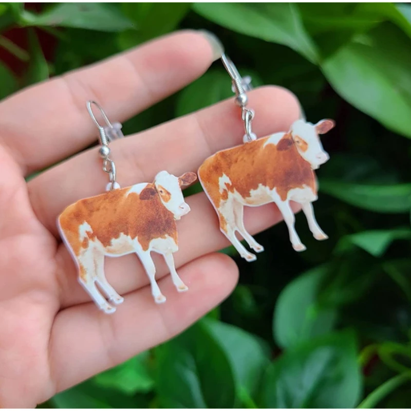 

Creative simulation yellow cow milk earrings student Women Jewelry Accessories Personalized Fashion Pendant Gifts Forever