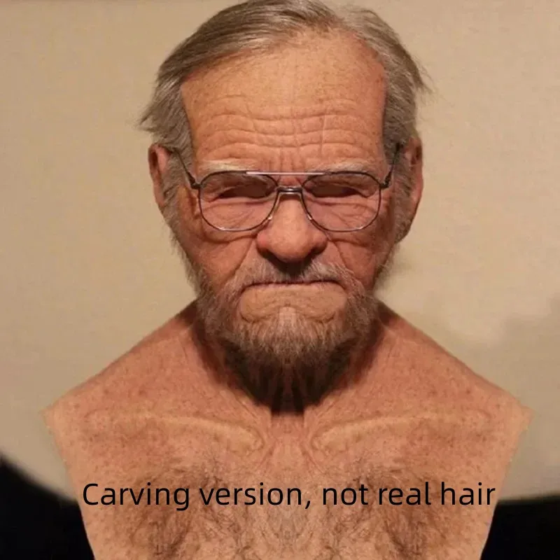 

Реалистичная силиконовая маска дедушка-бабушка для Хэллоуина