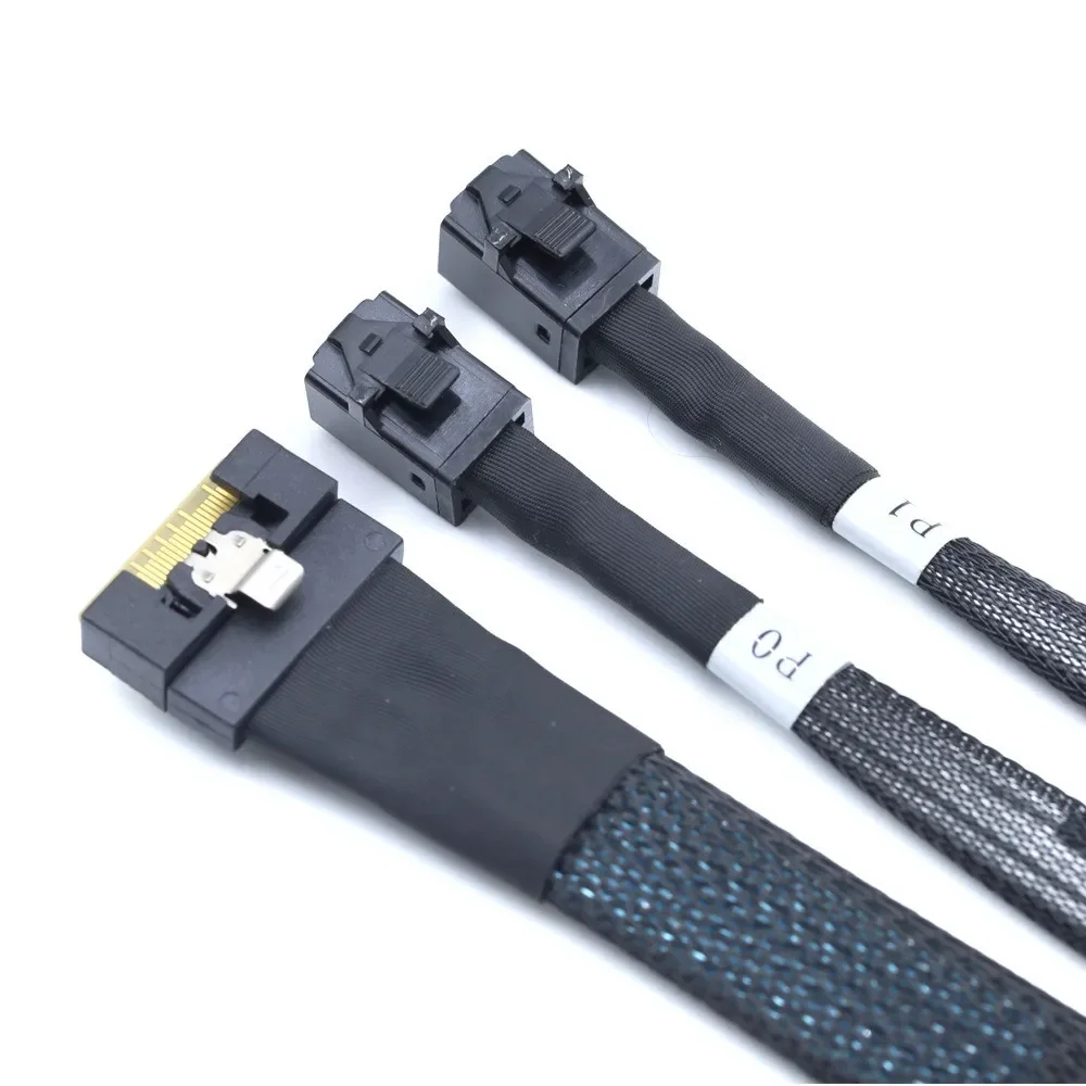 Соединительный кабель для сервера MINI SlimSAS SFF-8654 8i 4.0–2X SAS HD SFF-8643